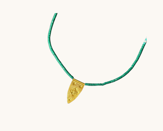 Green Spearhead Necklace