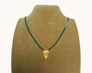 Green Spearhead Necklace