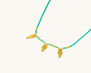 Three Ichthys Necklace